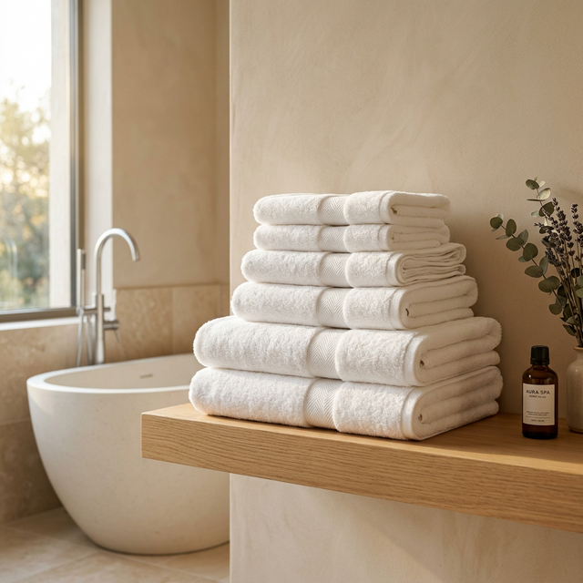 Serviettes de bain luxueuses